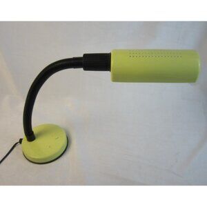 Vintage Veneta Lumi Goose Neck Yellow Desk Lamp - Used - Works